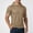 Khaki, variant on Mens Mesh Hoodies- Short Sleeve Breathable Gym Workout Quick-Dry Hooded T-Shirts Dark Gray Size XL