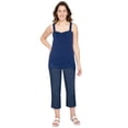 thumbnail image 4 of (2 pack) Turtle Bay New York Women's Lacey Trim Cotton Blend Tank Top, 4 of 6