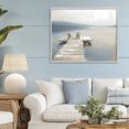 thumbnail image 3 of Stupell Industries Traditional Adirondack Chairs on Pier Gray Framed Giclee Art, 30 x 24, by Kim Curinga, 3 of 8