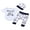 White, variant on IZhansean 3PCS Newborn Baby Boys Clothes Set Letter Short Sleeve Romper Pants Legging Hat White 6-12 Months