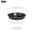 thumbnail image 1 of Lefu 2pcs PP Round Succulent Plant Flower Pot Saucer Planter Trays Supplies Decor, 1 of 9