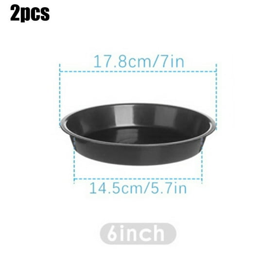 2Pcs Plastic Plant Saucer 4/6/7/8/10 Inch Round Plant Flower Pot Trays Indoor Outdoor Flowerpot Tray Garden Supplies