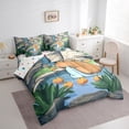 thumbnail image 3 of Manfei Funny Capybara Twin Bedding Sets 7pcs for Kids Children, Nature Lake Leaves Bedding Comforter Set, Animal Wildlife Sheet Sets, Super Cozy Room Decor, 3 of 8