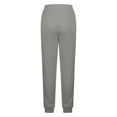 thumbnail image 5 of Gibobby Womens Casual High Waist Straight Leg Pants Stretchy Button Business Dress Work Pocket Trousers(Grey,S), 5 of 6
