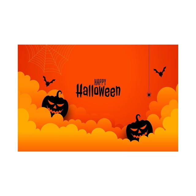 Halloween Door Mat With Skull Print Design For Entrance Floor Use 40 cm x 60 cm Polyester Rectangle Doormat