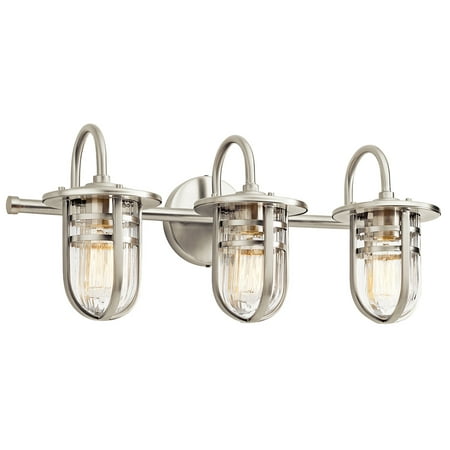 

Kichler 45133 Caparros 3 Light 24 Wide Vanity Light Bathroom Fixture - Nickel