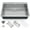 Without Single-Tier Track 30*22*10", variant on Kitchen Sink,Drop in Single Bowl Stainless Steel Bar Sink with Cutting Board,Undermount Workstation Kitchen Sink with Accessories