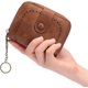 thumbnail image 5 of Cartera compacta para mujer, tarjetero de cuero genuino con bloqueo RFID, diseño exclusivo y plegado de varios niveles para llevar a diario, 5 of 5