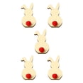 thumbnail image 2 of Kearding Paquete de 5 piezas de de conejo, decoraciones de Pascua, Color de tronco, estilo Simple, manualidades para álbum de recortes, regalos JM01172 5Conjunto, 2 of 6