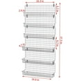 thumbnail image 2 of 6-Tier Over the Door Pantry Organizer, x-Cosrack Spice Rack Organizer with Door Hook for Kitchen Pantry,Wall Mount Spice Rack, Silver, 2 of 8