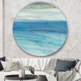 thumbnail image 3 of Designart 'From the Shore IV' Traditional Metal Circle Wall Art, 3 of 3
