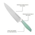 thumbnail image 5 of The Pioneer Woman  14 Pieces Knife Set with Decal Block Stainless Steel Knives, Forged, Green Agatha, 5 of 9
