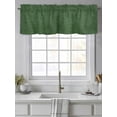 thumbnail image 4 of Valances for Windows Vintage Dark Rod Pocket Cafe Window Treatments Valance Curtains for Kitchen Bathroom Laundry Basement Windows 60"x14", 4 of 9