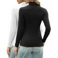 thumbnail image 4 of Zeagoo Women's Turtleneck Long Sleeve Tops Lightweight Base Layer T-Shirts Solid Slim Fit Thermal Top, 4 of 4