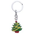 thumbnail image 2 of Navidad Santa de nieve lvero divertido bolso esmaltado encanto lvero colgante accesorios de Navidad para adultos Árbol de navidad verde Soledad Llavero llavero de Navidad, 2 of 5