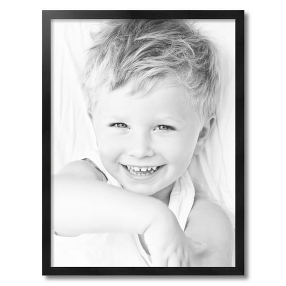 ArtToFrames 21" x 28" Black Picture Frame, 21x28 inch Black Wood Poster Frame (WOM-5141)