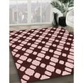 thumbnail image 3 of Ahgly Company Machine Washable Indoor Square Transitional Flamingo Pink Area Rugs, 3' Square, 3 of 7