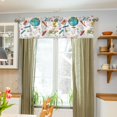 thumbnail image 3 of Yayeee Kitchen Valance Rod Pocket 54" x 18" Living Room Window Curtain, Colorful School, 3 of 6