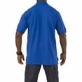thumbnail image 2 of 5.11 Work Gear Men's Professional Short Sleeve Polo Shirt, Cotton Fabric, Wrinkle-Resistant, Academy Blue, X-Large, Style 41060, 2 of 3