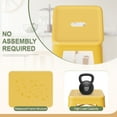 thumbnail image 5 of VINEEGO 30 Inches Metal Bar Stools for Counter Height Indoor-Outdoor Modern Stackable Industrial Stools Set of 4 (Yellow), 5 of 7