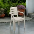thumbnail image 2 of Inval Baru Resin Outdoor Dining Armchair - Set of 4, Taupe, 2 of 16