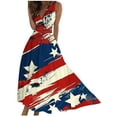 thumbnail image 2 of Qiopertar Robe d'Été Imprimée Décontractée Sans Manches Col en V pour Femmes en Solde Livraison Gratuite à Moins de 5$ jusqu'à 90 % de Réduction, 2 of 5