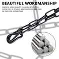 thumbnail image 4 of Gate Chain Lock 20 Inch Stainless Steel Fence Security Latch Carabiners (black ), 4 of 9