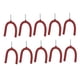 thumbnail image 3 of 10 ganchos en forma de U con tornillos para montar en la pared, para organizar el almacenamiento de raquetas de tenis en el garaje. Rojo, 3 of 9