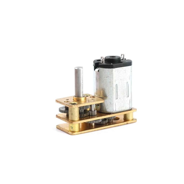 Motor de engranaje invertido Cerradura de puerta de hotel Modelos de juguete Robot DIY N20 Mini Motor reductor de engranaje de metal 3V 10x24mm Noticed WJ1204-04