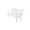 Semi-Solid White Stain, variant on Amish Casual Heavy Duty Roll Back Outdoor Bench (5-foot, Unfinished)