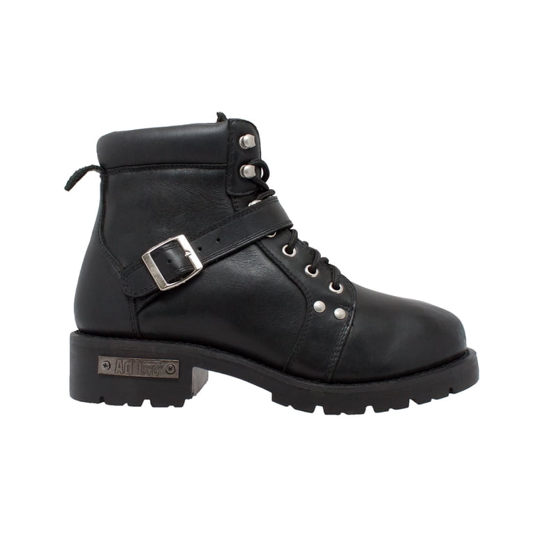 Black Men size 11 Lace-Up Boots Men Size 11 Black Nylon Lace-Up Winter Boots 9882-M110 - The  main image 3