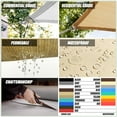 thumbnail image 6 of ColourTree Beige Rectangle Sun Shade Sail Canopy with Hardware Kit - UV Block, Water Permeable, Heavy-Duty Outdoor Awning for Patio, Garden, Yard, 6 of 10