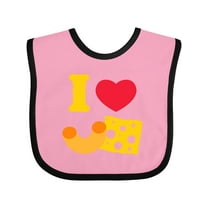 Inktastic I Heart Mac and Cheese Boys or Girls Baby Bib