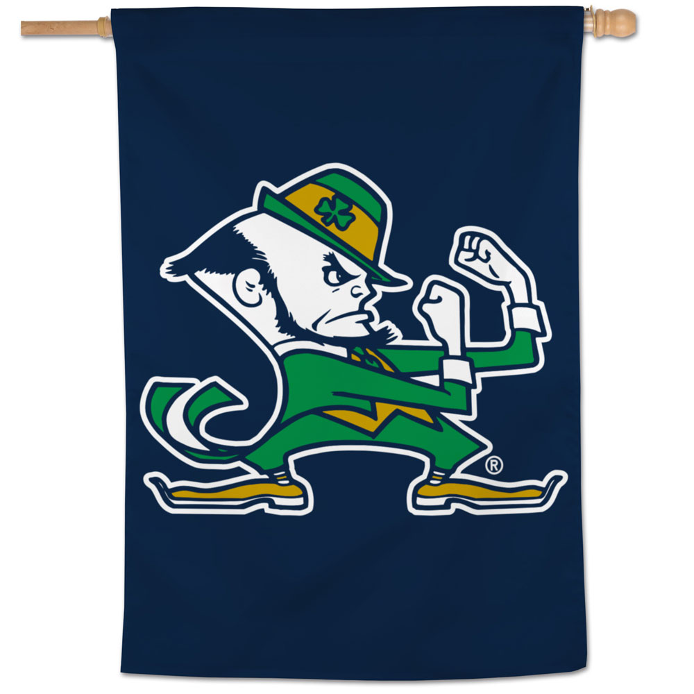 Notre Dame Fighting Irish 3x5 Foot Flag - Leprechaun Logo With Brass Grommets, Deluxe By WinCraft