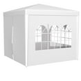 thumbnail image 6 of Canopy Tent,10x10 ft Party Tent Outdoor Heavy Duty Gazebo Wedding Canopy, 4 Removable Walls Canopy,White, 6 of 7