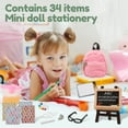 thumbnail image 4 of 34 Pcs Mini School Supplies Cute Doll School Supplies Decorative Dollhouse School Accessories Adorable Mini School Accessories for Dolls Accessories Set, 4 of 11