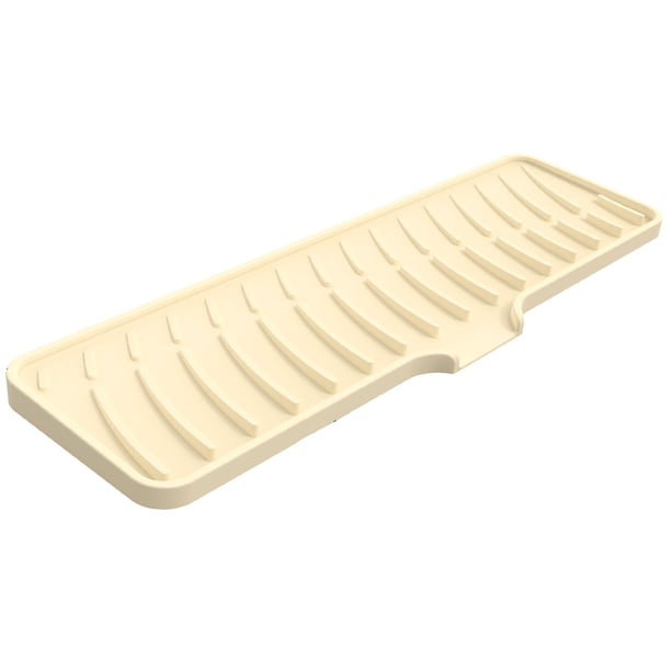 Matsuzay Protector de fregadero de silicona de gel de sílice Ternal, tapete de drenaje para grifo, tapete de silicona para grifo, protector Suministros de limpieza para el hogar D