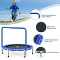 thumbnail image 4 of Costway 36" Kids Trampoline Rebounder W/Full Covered Handrail & Pad Indoor Outdoor Blue, 4 of 10