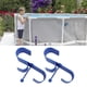 thumbnail image 1 of Ganchos Para Valla Negros Para Piscina, Antigrietas, Resistentes, Versátiles, De Plástico, Para Piscina, Soporte De Carga Fuerte, 2 Piezas, Azul Para Mangueras, 1 of 7