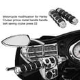 thumbnail image 3 of Manija de la motocicleta Accesorio de motor Práctico práctico Motor de uso duro Piezas de colocación Motocicletas Agarre para Motorbikes Reemplazos Electroplate 22mm 2 Pack Yuarrent VI002283-01B, 3 of 7