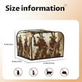 thumbnail image 5 of Haiem Western Rabbit Cowboy Print Toaster Covers 4 Slice Wide Slot,Bread Dust Cover & Fingerprint Protection,Bread Machine Cover,Appliance Covers, 5 of 7