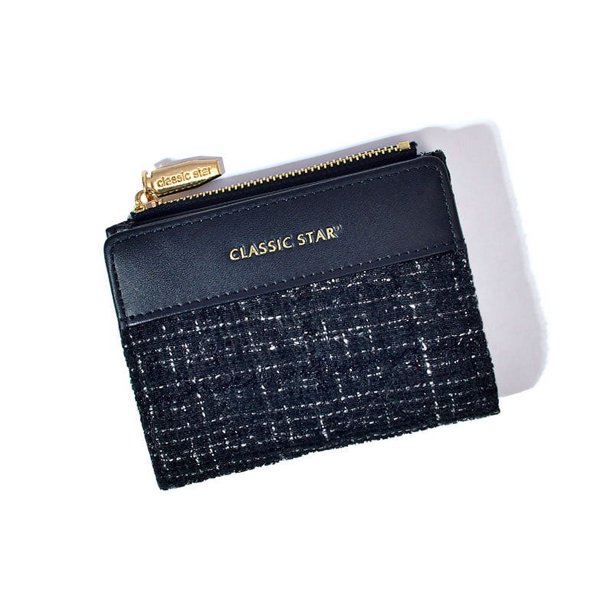 Cartera coreana de gran capacidad para mujer, estudiante, color sólido, sencilla, coreana