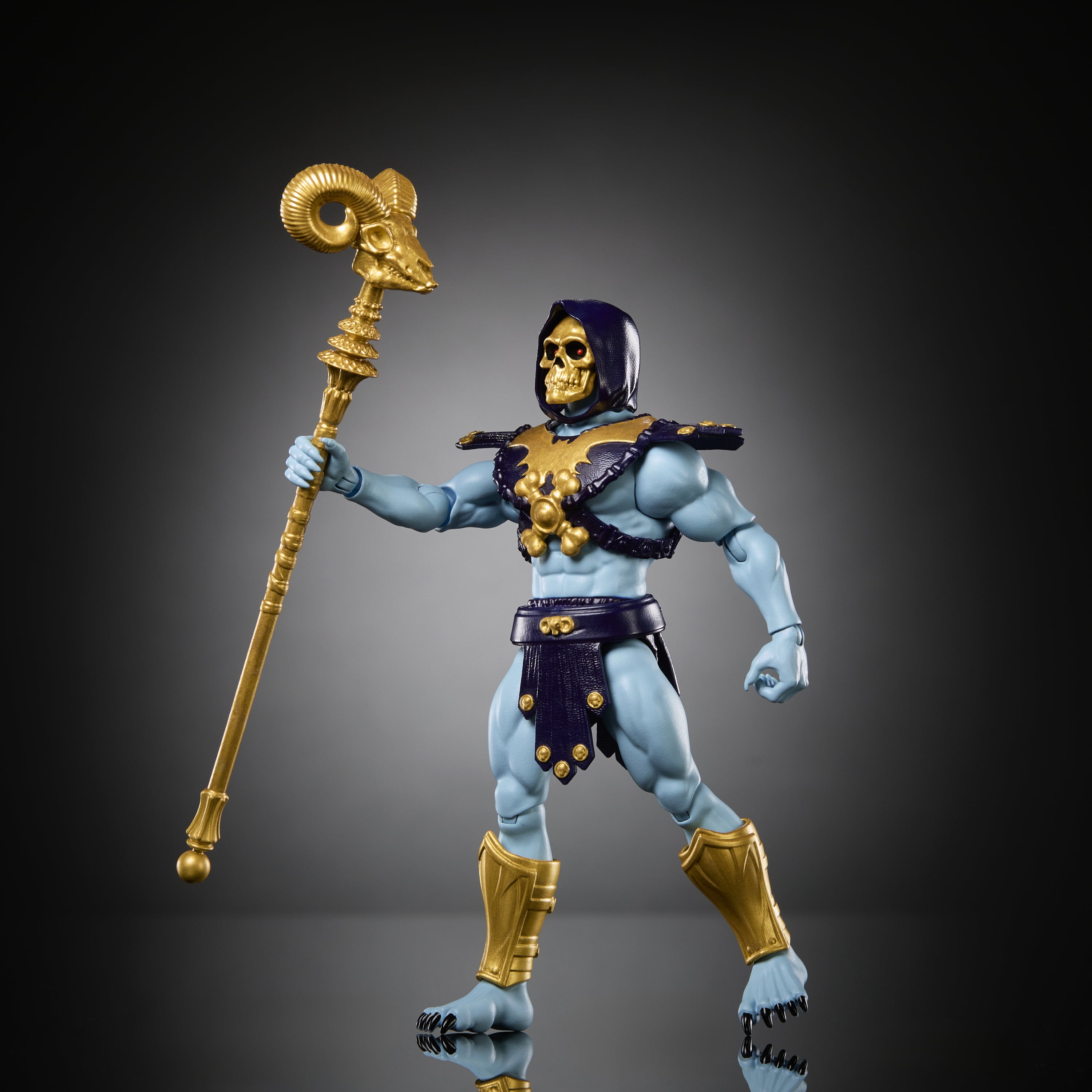 Masters of the Universe Skeletor Action Figure Toy, 5.5 Inch Posable with Cape, Alcala Face