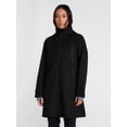 thumbnail image 2 of Ozark Trail Women's and Women's Plus Long Zip Rain Jacket with Hood, Sizes XS-3X, 2 of 6