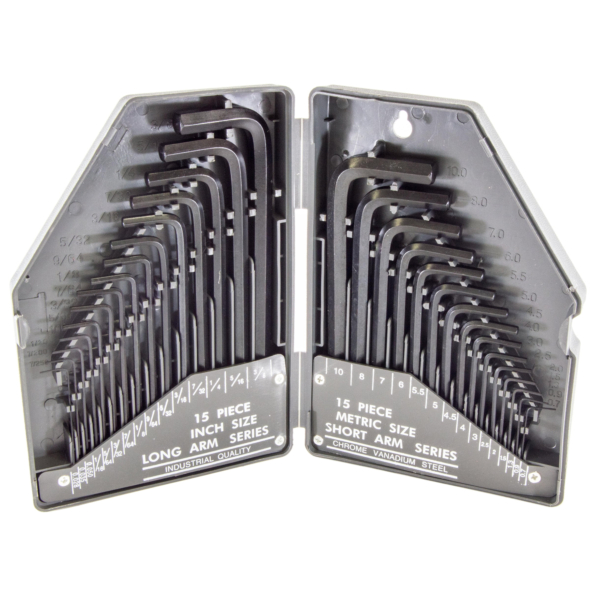 Tahití crear 鍔 30 Piece Hex Allen Wrench Set, Includes Popular Inches and Metric Sizes -  Walmart.com