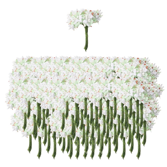 Ramo Artificiales Decoración para Boda Nupcial Accesorio Para Artículos para Decoración de Oficinas Blanco Yotijar Ramo de flores de la boda