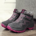 thumbnail image 3 of Botas de nieve con forro polar, cálidas, para mujer, de algodón, de grosor medio, para exteriores, informales, de talla grande, 3 of 6
