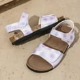 thumbnail image 6 of TAIAOJING Toddler Summer Girls Large Sized Casual Sandals With Colorful Prints Comfortable Sandals For Outdoor Use Beach Shoes. Holiday 11.5-12Y, 6 of 9