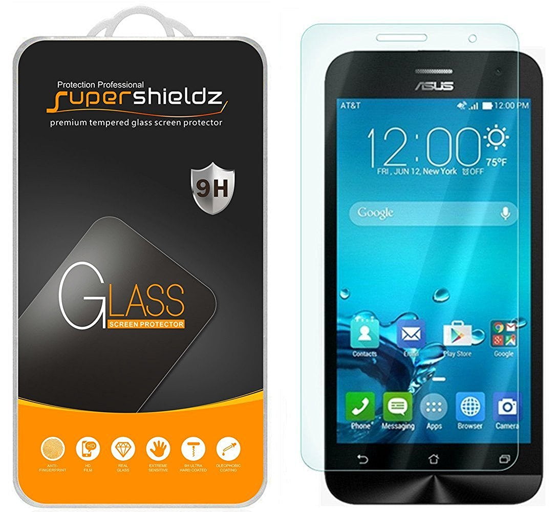 [2-Pack] Supershieldz for Asus ZenFone 2E Tempered Glass Screen Protector, Anti-Scratch, Anti-Fingerprint, Bubble Free
