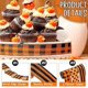 thumbnail image 2 of Rolls Halloween Ribbon Wired Orange and Black Burlap Ribbon Thanksgiving Wired, 2 of 5